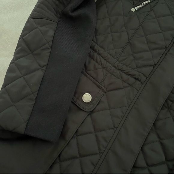 BCBGeneration Quilted Moto Style Jacket in Black, Size XS - Picture 6 of 11